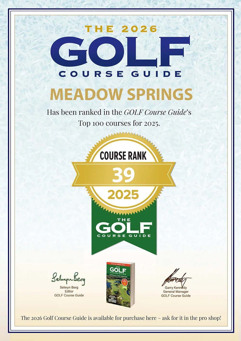 Meadow Springs Golf and Country Club – Course Rank #39